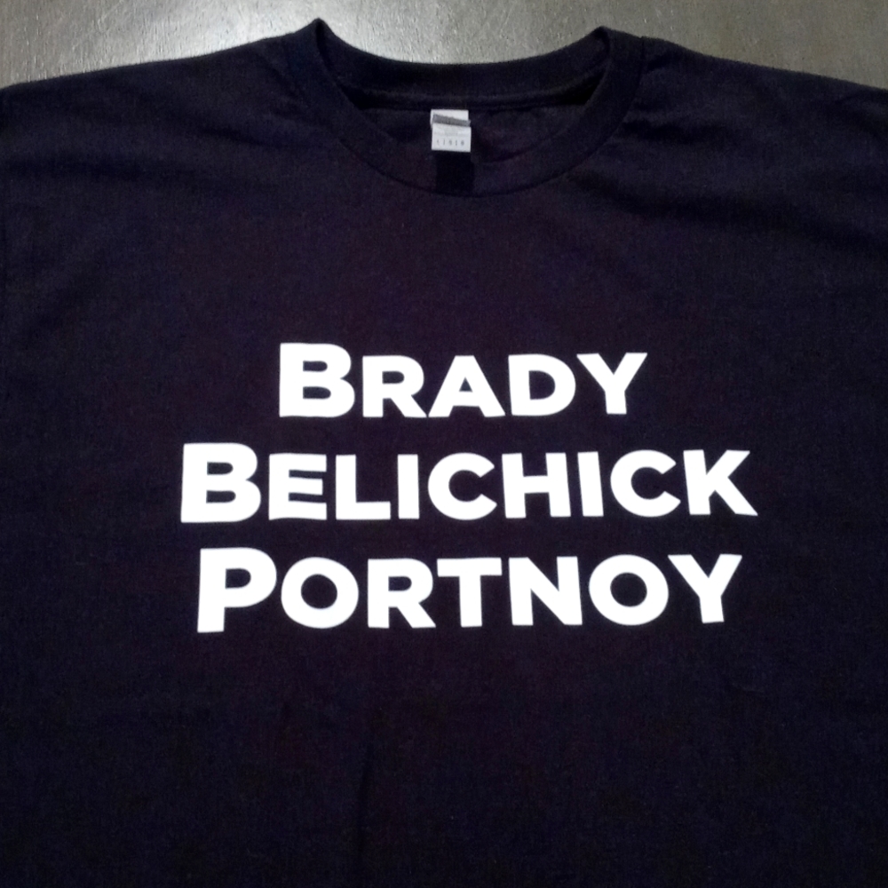 NWOT Brady Belichick Portnoy Tee Large
